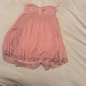 Pink Strapless Dress